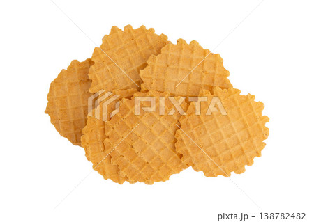 thin crispy wafers 138782482
