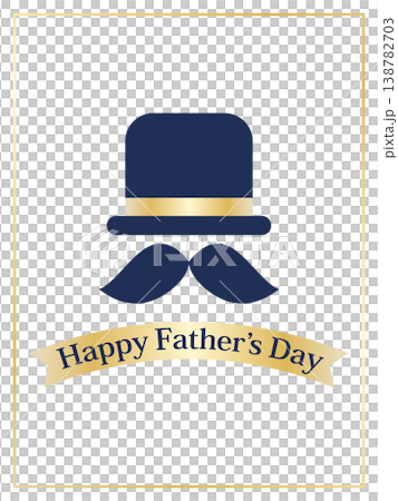 Father's Day card: muted blue and gold Father's Day card: muted blue and gold 138782703