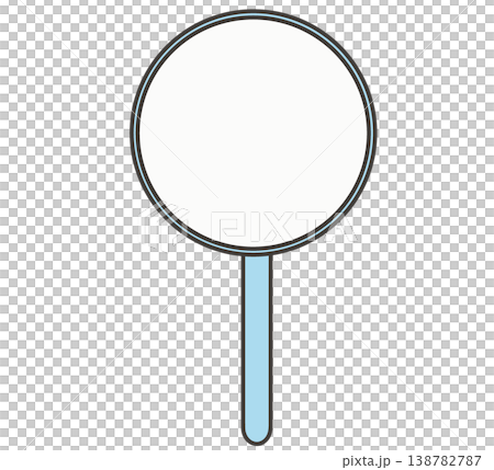 Illustration of a light blue poi (used for yo-yo scooping and goldfish scooping). 138782787