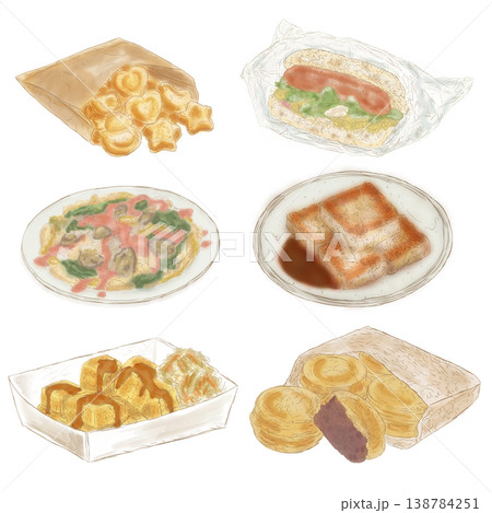 台湾料理 台湾 手描きの 138784251