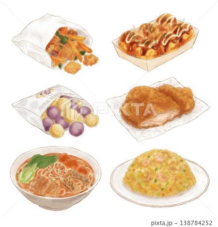 台湾料理 台湾 手描きの 138784252