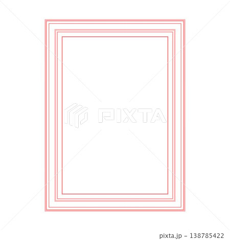 Decorative Rectangle Frame Border, Textured Striped Layered Outline Design Element Decorative Rectangle Frame Border, Textured Striped Layered Outline Design Element 138785422