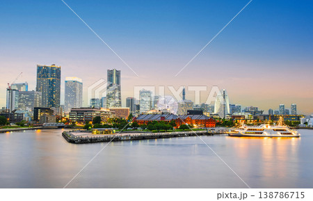 横浜ベイエリア 夏の夕景 横浜ベイエリア 夏の夕景 138786715