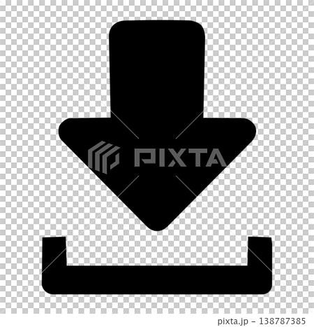 Download icon monochrome simple 138787385