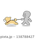 散歩するイラスト 138788427