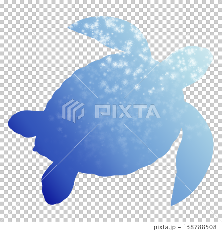 Simple sea turtle illustration 138788508