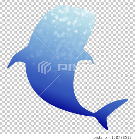 一個簡單的鯨鯊的插圖 138788515