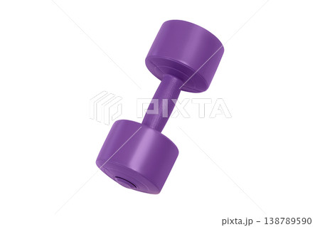 Single purple neoprene dumbbell Single purple neoprene dumbbell 138789590