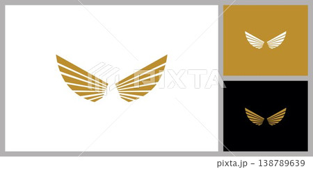 Luxury Golden Wings Eagle Vector Logo Template Luxury Golden Wings Eagle Vector Logo Template 138789639