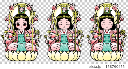 Set: Eight-Armed Benzaiten (with smaller halo) Set: Eight-Armed Benzaiten (with smaller halo) 138790453