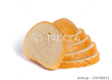 Stack of Sliced Bread Loaf 138790611