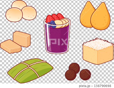 Traditional Brazilian snacks and street food 138790698