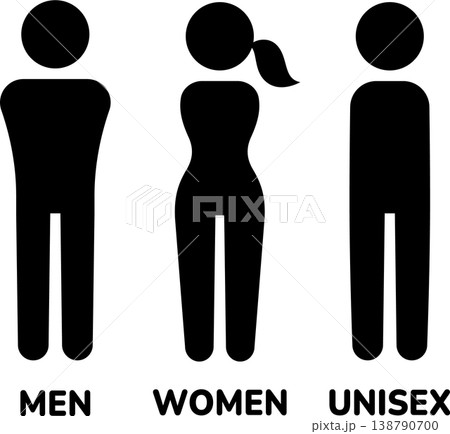 Restroom gender symbols 138790700