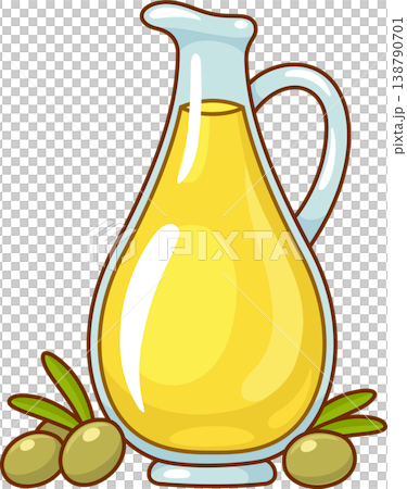 Bottle of olive oil drawing Bottle of olive oil drawing 138790701