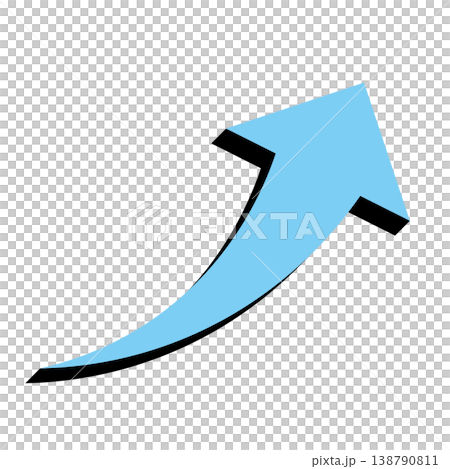 Simple arrow illustration on a white background, symbolizing business growth and upward movement. Simple arrow illustration on a white background, symbolizing business growth and upward movement. 138790811