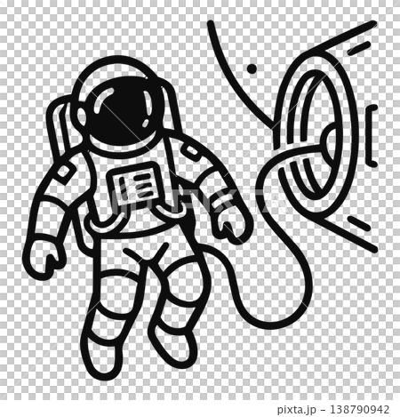astronaut in space suit 138790942