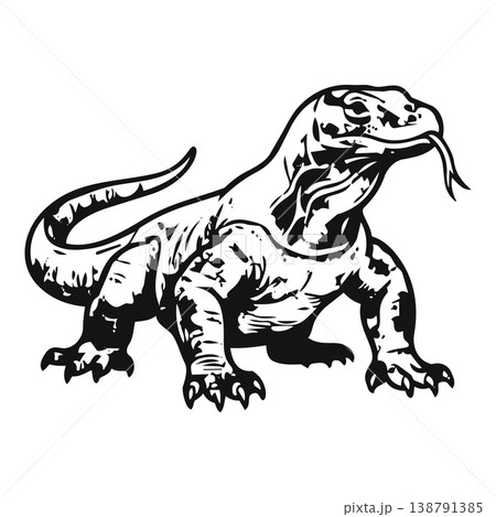 vector illustration of a dinosaur 138791385