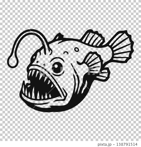 fish with black outline 138791514