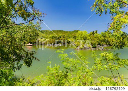 A river by the sea.  138792309