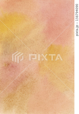 ランダムな水彩素材（黄色　茶） 138794090