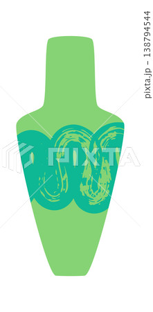 Vase With Abstract Brush Pattern 138794544