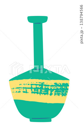 Vase With Grunge Texture Cartoon Vase With Grunge Texture Cartoon 138794566