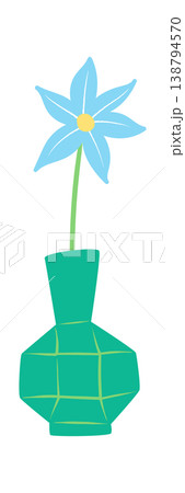 Flower In Vase Cartoon Style Flower In Vase Cartoon Style 138794570