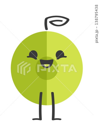 Apple Character Smiling Mascot Cartoon Apple Character Smiling Mascot Cartoon 138795438