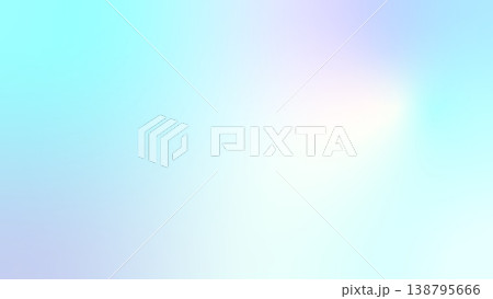 寒色系のカラフルなフリーグラデーション背景。明るい色で使いやすい 138795666