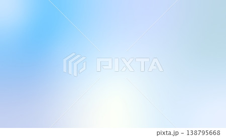 寒色系のカラフルなフリーグラデーション背景。明るい色で使いやすい 138795668