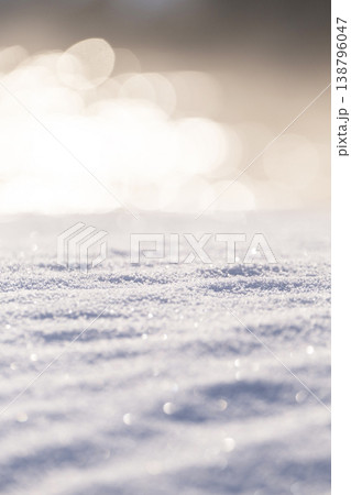 デコボコした雪模様　蒜山高原 138796047