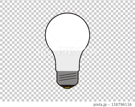 シンプルな電球のイラスト 138796116