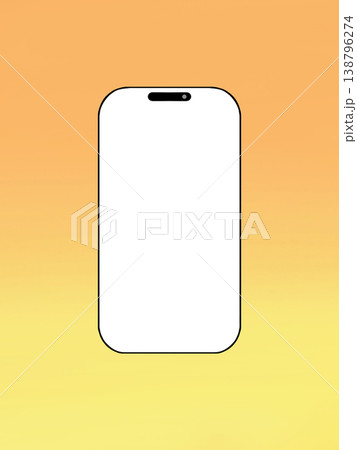 スマホの画面が透過されているイラスト スマホの画面が透過されているイラスト 138796274
