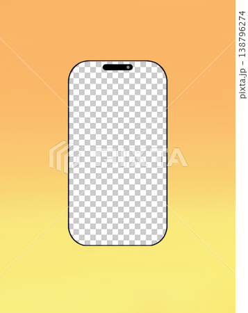 スマホの画面が透過されているイラスト スマホの画面が透過されているイラスト 138796274