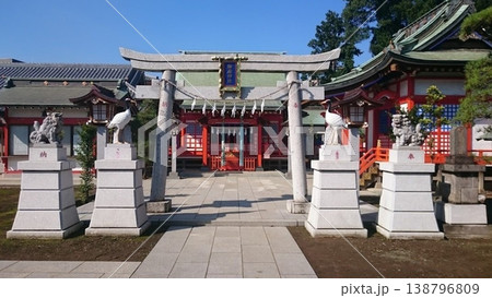 埼玉県さいたま市!田島御嶽神社の拝殿と鳥居 埼玉県さいたま市!田島御嶽神社の拝殿と鳥居 138796809