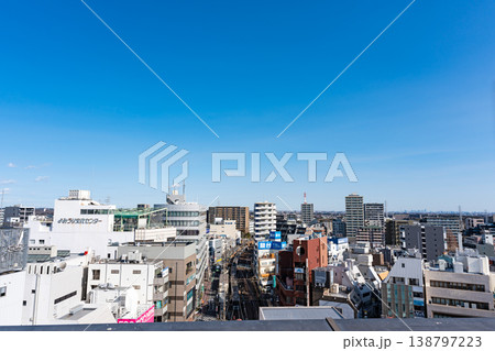 小田急百貨店町田店の屋上広場から北東方向を眺める 東京都町田市原町田 小田急百貨店町田店の屋上広場から北東方向を眺める 東京都町田市原町田 138797223
