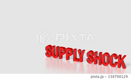 Global Supply Shock Economic Crisis and Market Disruption Concept 3d render. 138798129