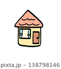 絵本に出てきそうな可愛らしいお家 138798146