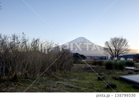 View of landscape fuji mountain in winter 138799330