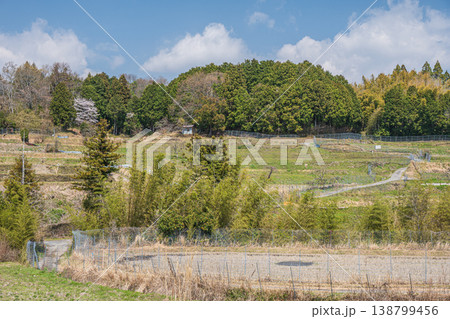 春の棚田風景　滋賀県大津市仰木 138799456