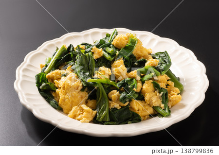 ほうれん草と卵のバター炒め 138799836