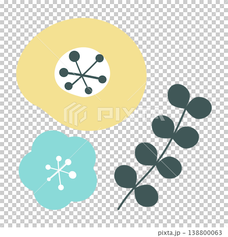 北歐風格的簡約花卉插畫 北歐風格的簡約花卉插畫 138800063