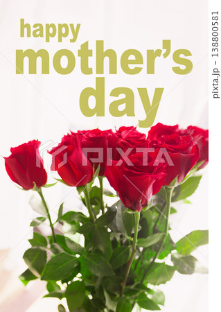 Celebrate Mother's Day on 10 May with a bouquet of red roses for mom Celebrate Mother's Day on 10 May with a bouquet of red roses for mom 138800581