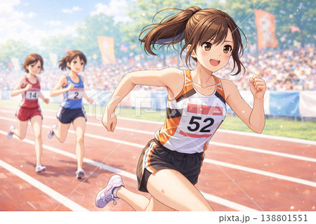 スポーツを楽しむ女性 138801551