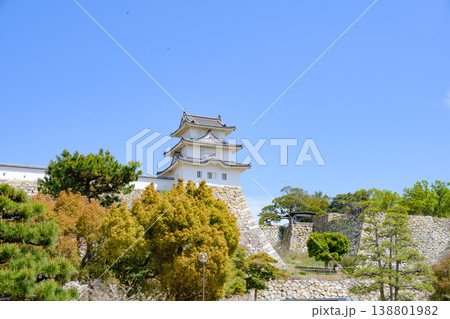 晴天下の明石城の櫓 晴天下の明石城の櫓 138801982