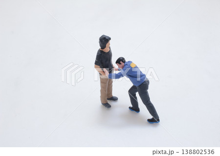 Miniature Figures Interaction In Dynamic Motion Miniature Figures Interaction In Dynamic Motion 138802536