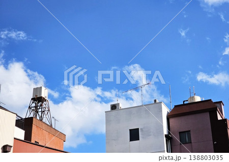 Cherry blossoms or sakura blooming against a clear blue sky. Cherry blossoms or sakura blooming against a clear blue sky. 138803035