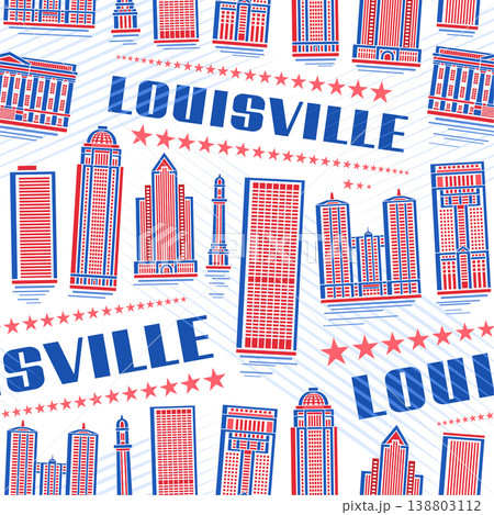 Vector Louisville Seamless Pattern 138803112