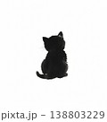 黒こにゃんこの後ろ姿4 138803229