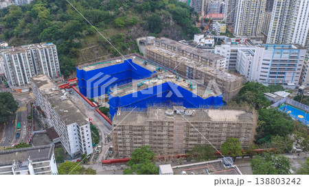 April 10 2026 Tai Hang Sai Estate Redevelopment Aerial View, HK April 10 2026 Tai Hang Sai Estate Redevelopment Aerial View, HK 138803242
